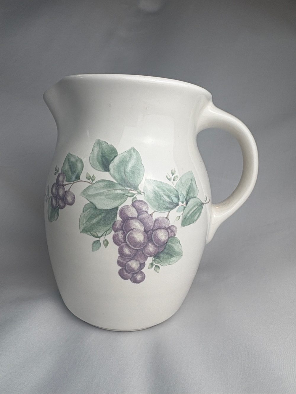 Vintage Pfaltzgraff Grapevine Stoneware Creamer / Small Pitcher